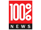 The logo of 100% News