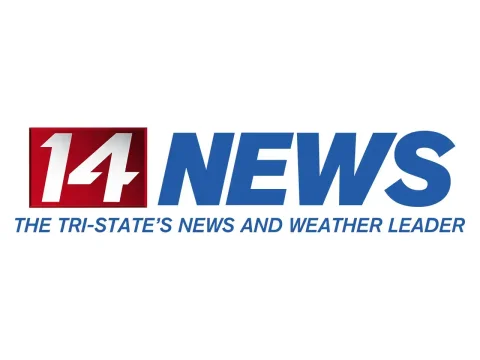 The logo of 14 News TV