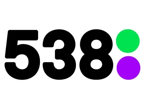 The logo of 538 TV