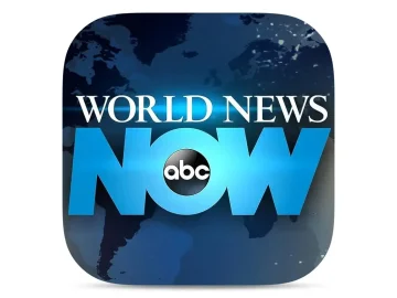 The logo of ABC News Now