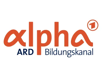 The logo of ARD Alpha