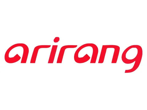 The logo of Arirang TV