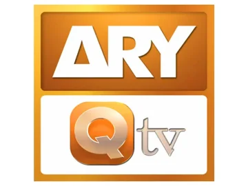The logo of ARY QTV