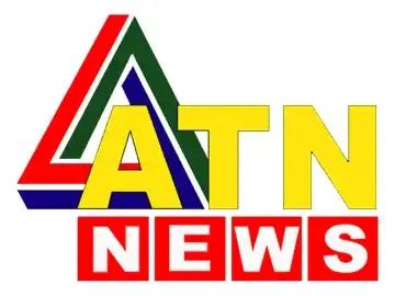 The logo of ATN News