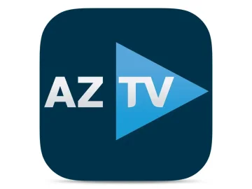 The logo of AzTV