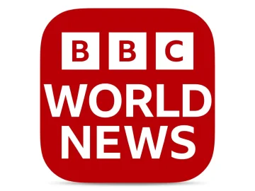 The logo of BBC World News