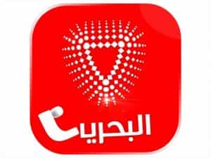 The logo of Bahrain TV