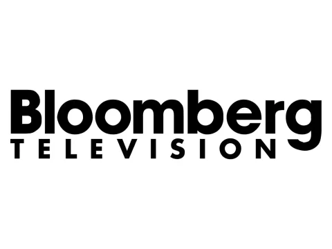 The logo of Bloomberg TV