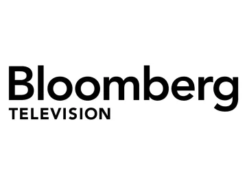 The logo of Bloomberg TV