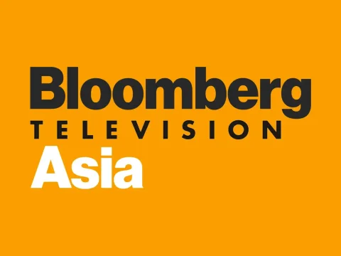 The logo of Bloomberg TV Asia