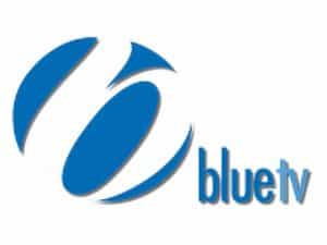 The logo of Blue TV