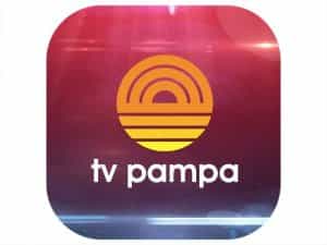 The logo of TV Pampa