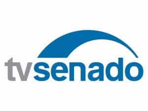 The logo of TV Senado