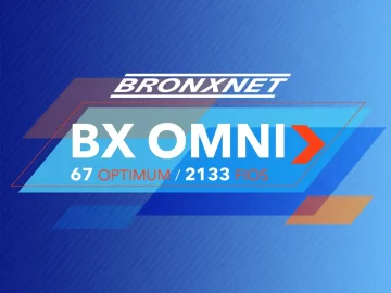 The logo of BronxNet: BX Omni