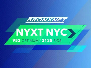 The logo of BronxNet: NYXT NYC
