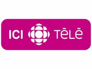 The logo of Ici Radio-Canada Télé