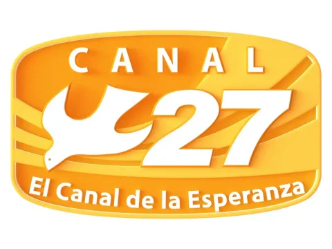 The logo of Canal 27