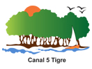 The logo of Canal 5 Tigre