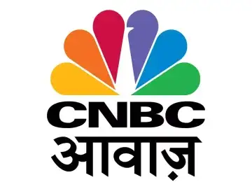 The logo of CNBC Awaaz TV