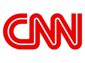 The logo of CNN International