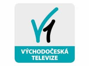 The logo of Vychodoceská TV