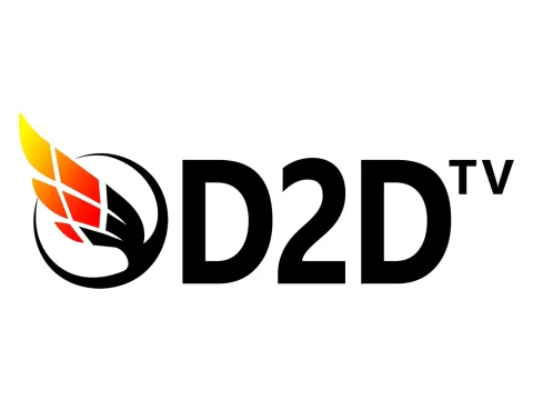 The logo of D2D TV