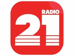 The logo of Radio 21 TV