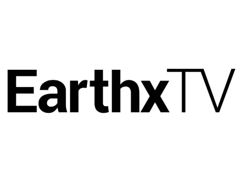 The logo of EarthxTV