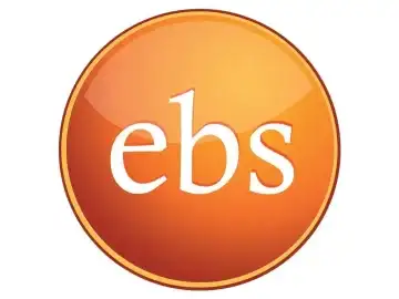 The logo of EBS TV