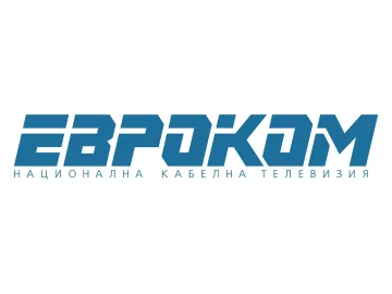 The logo of Evrokom TV