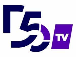 The logo of D5TV