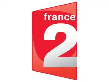 The logo of France 2 TV