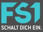 The logo of FS1 TV