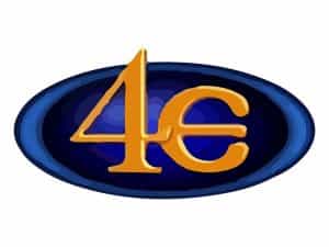 The logo of 4E TV