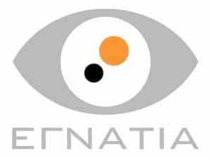 The logo of Egnatia TV