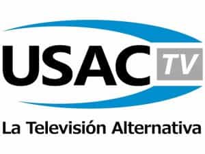 The logo of USAC TV