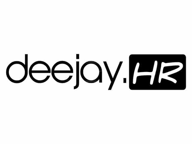 The logo of Deejay TV