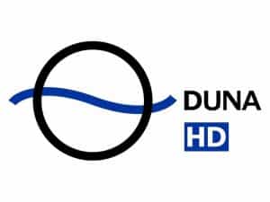The logo of Duna TV