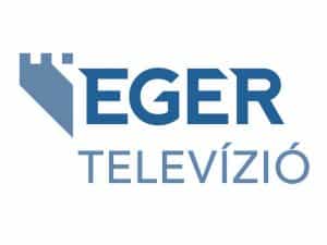 The logo of Eger TV
