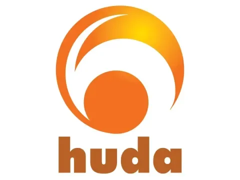 The logo of Huda TV