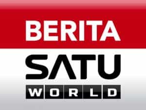 The logo of Berita Satu World