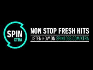 The logo of SPIN Xtra - Non-Stop Fresh Hits