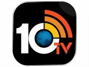 The logo of 10 TV