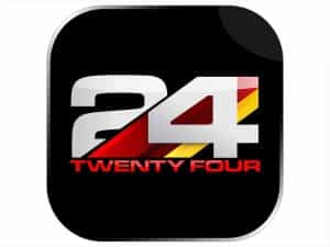The logo of 24 NEWS
