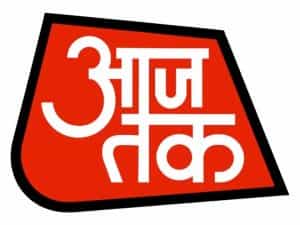 The logo of Aaj Tak