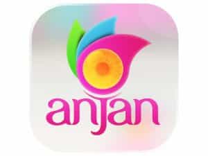 The logo of Anjan TV