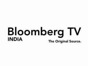 The logo of Bloomberg TV India