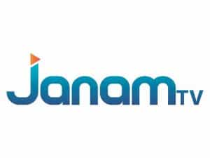 The logo of Janam TV