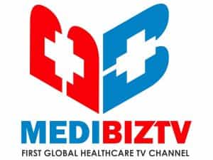 The logo of MediBiz TV