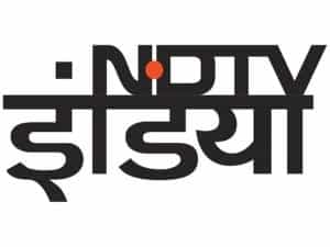 The logo of NDTV India